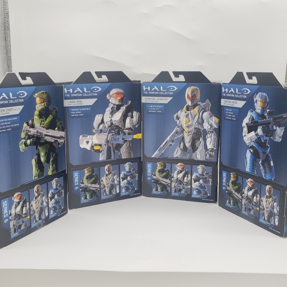 HALO The Spartan Collection Wave 6 Chief Spartan Venator Linda-058 Full Set of 4 - Picture 2 of 7